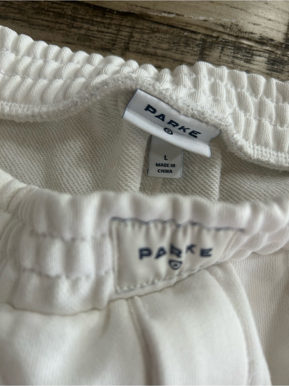 Parke x target women’s sweat pants boxer large NWT White Elastic-Waist sold out